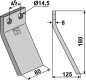 Preview: Rotorzinken 180x80mm